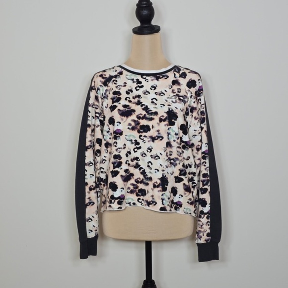 Spiritual Gangster Lizzy Crewneck Sweatshirt Long Sleeve Gray Trim Size Small - Picture 2 of 9